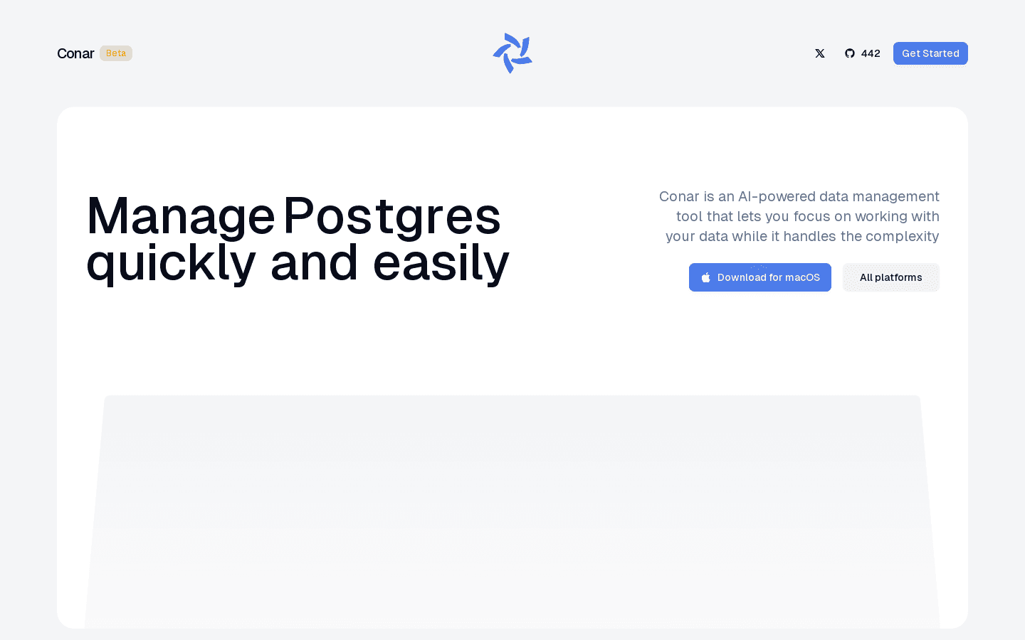 Conar.app - AI-powered modern alternative to DBeaver and pgAdmin