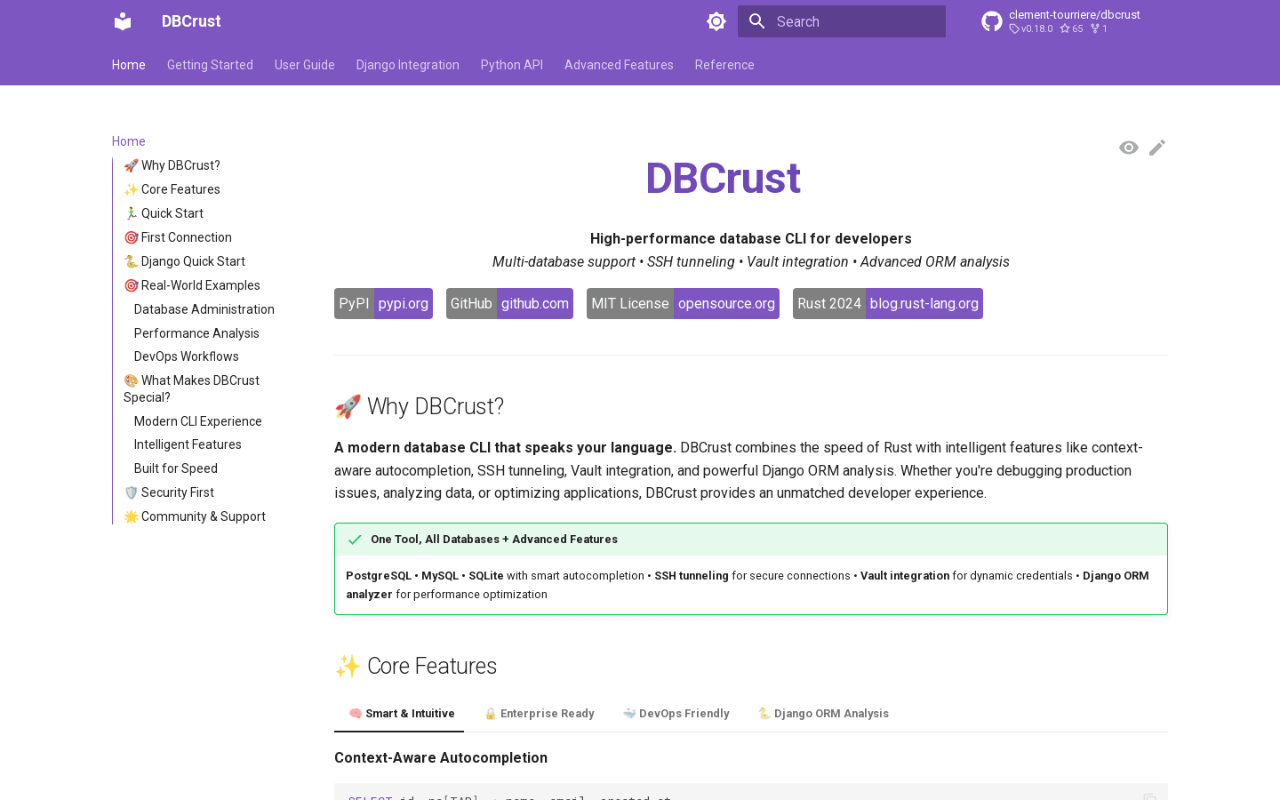 Preview of DBCrust