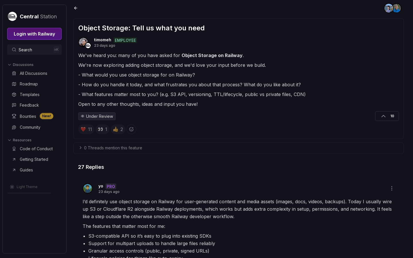 Railway Object Storage: S3 Buckets Now Available