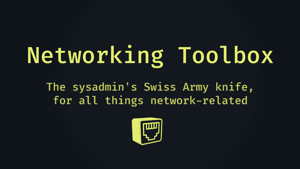 GitHub - Lissy93/networking-toolbox: 🛜 100+ offline-first networking tools and utilities