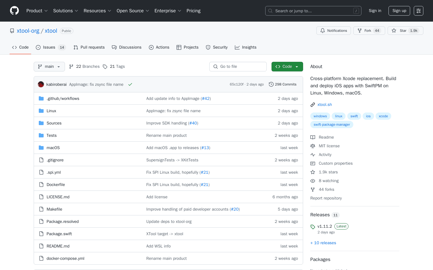 GitHub - xtool-org/xtool: Cross-platform Xcode replacement. Build and deploy iOS apps with SwiftPM on Linux, Windows, macOS.