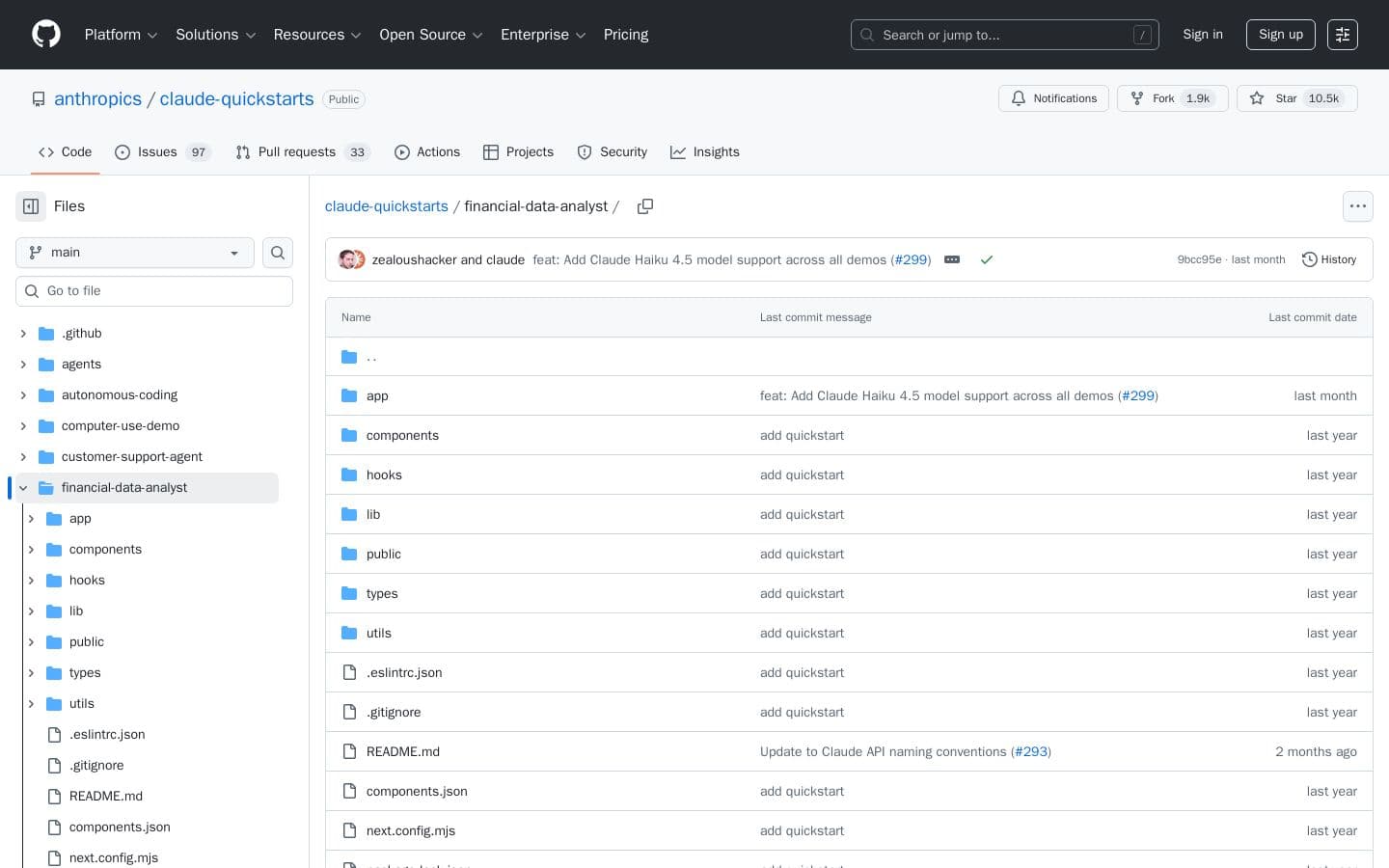 claude-quickstarts/financial-data-analyst at main · anthropics/claude-quickstarts