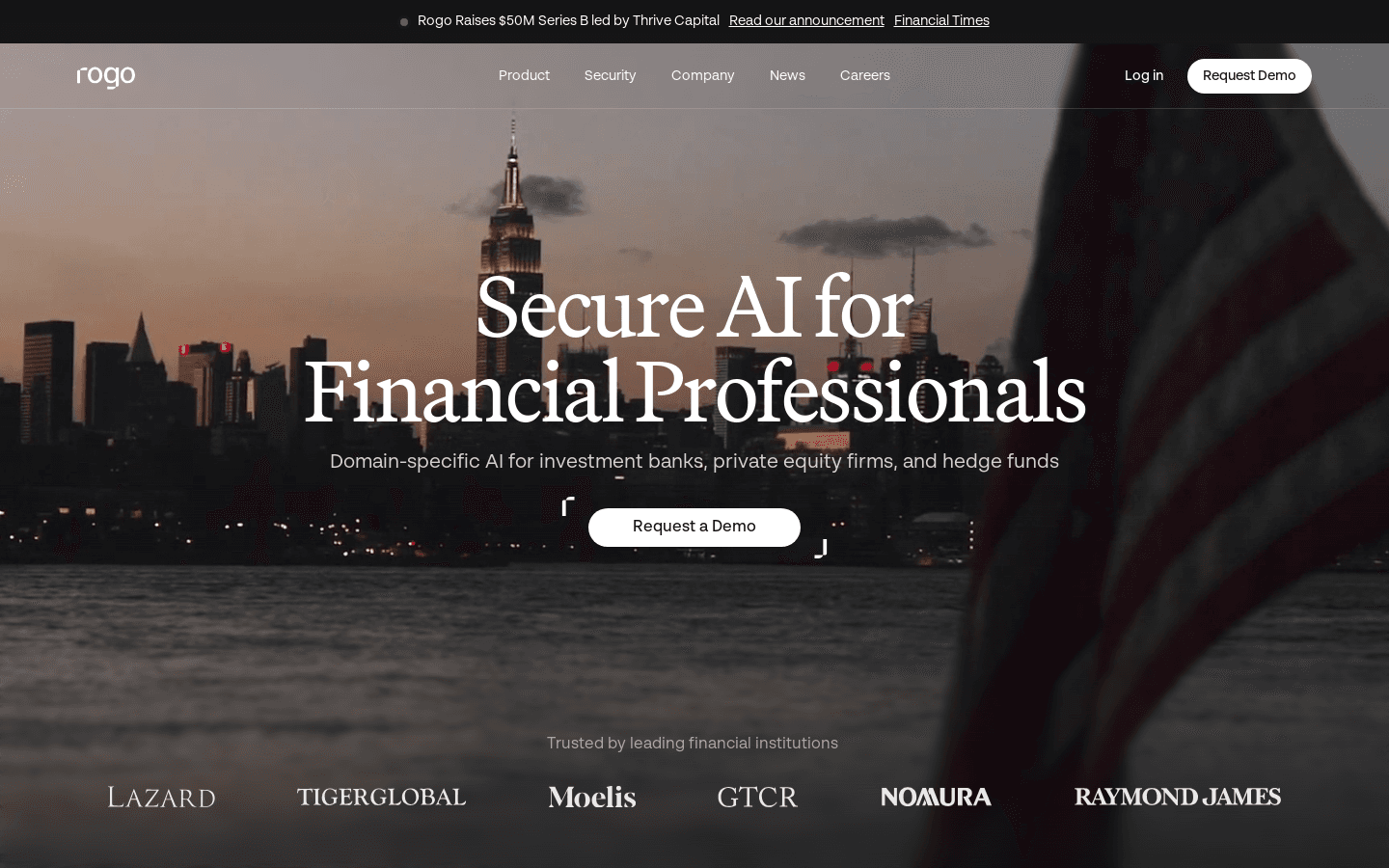 Rogo | Secure AI for Finance Professionals