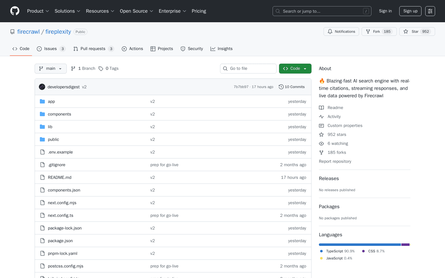 GitHub - firecrawl/fireplexity: 🔥 Blazing-fast AI search engine with real-time citations, streaming responses, and live data powered by Firecrawl