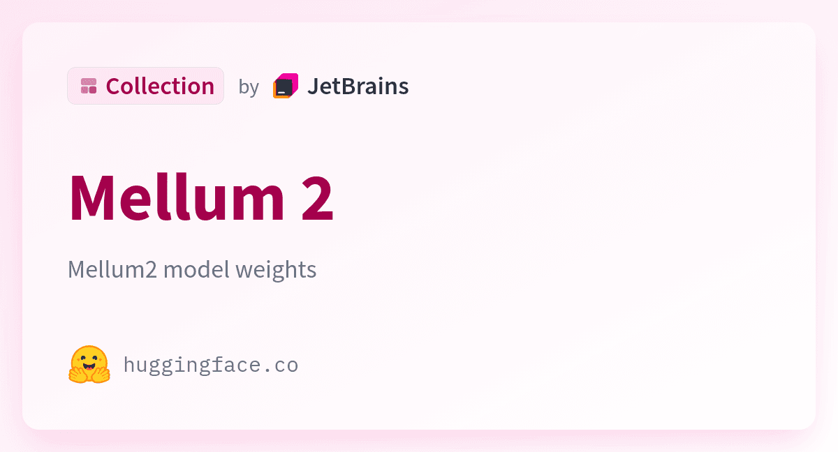 Mellum 2 - a JetBrains Collection