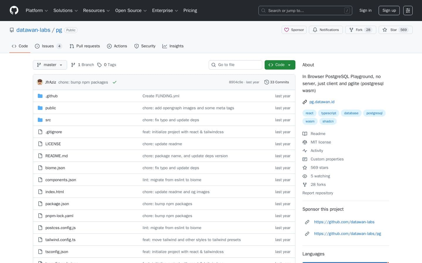 GitHub - datawan-labs/pg: In Browser PostgreSQL Playground, no server, just client and pglite (postgresql wasm)