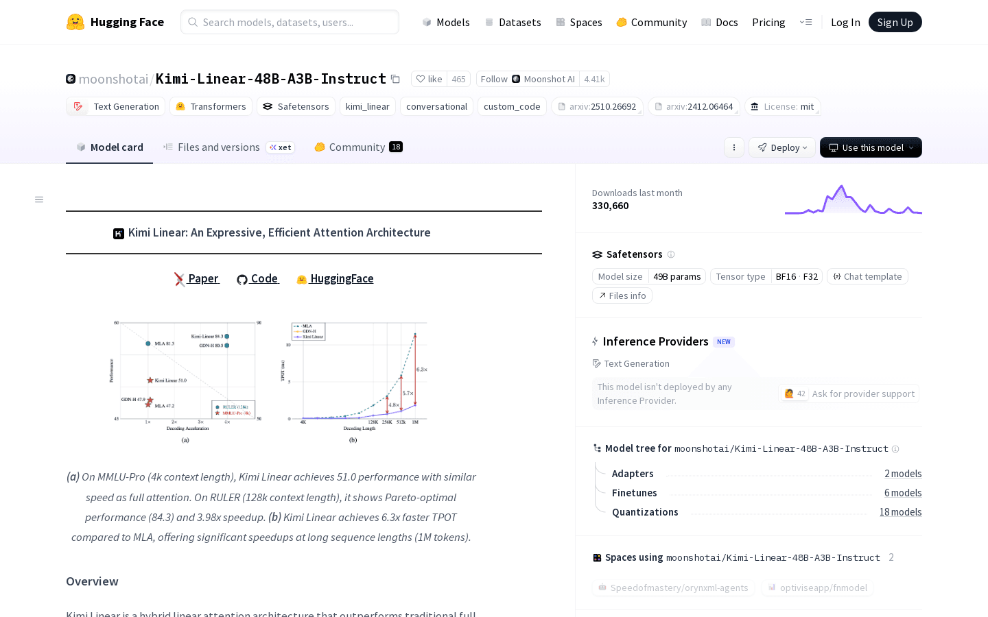 moonshotai/Kimi-Linear-48B-A3B-Instruct · Hugging Face