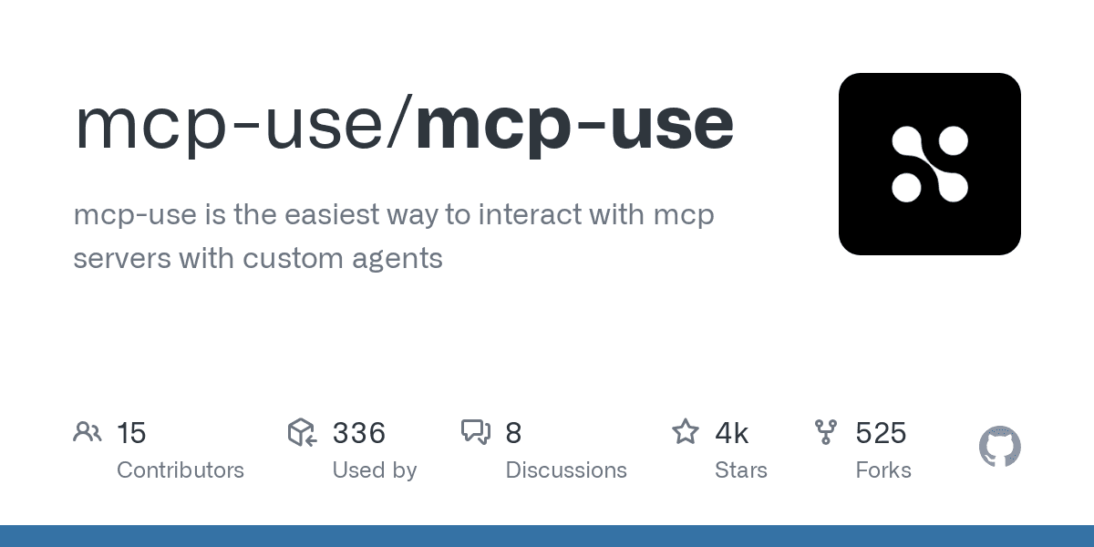 GitHub - mcp-use/mcp-use: mcp-use is the easiest way to interact with mcp servers with custom agents