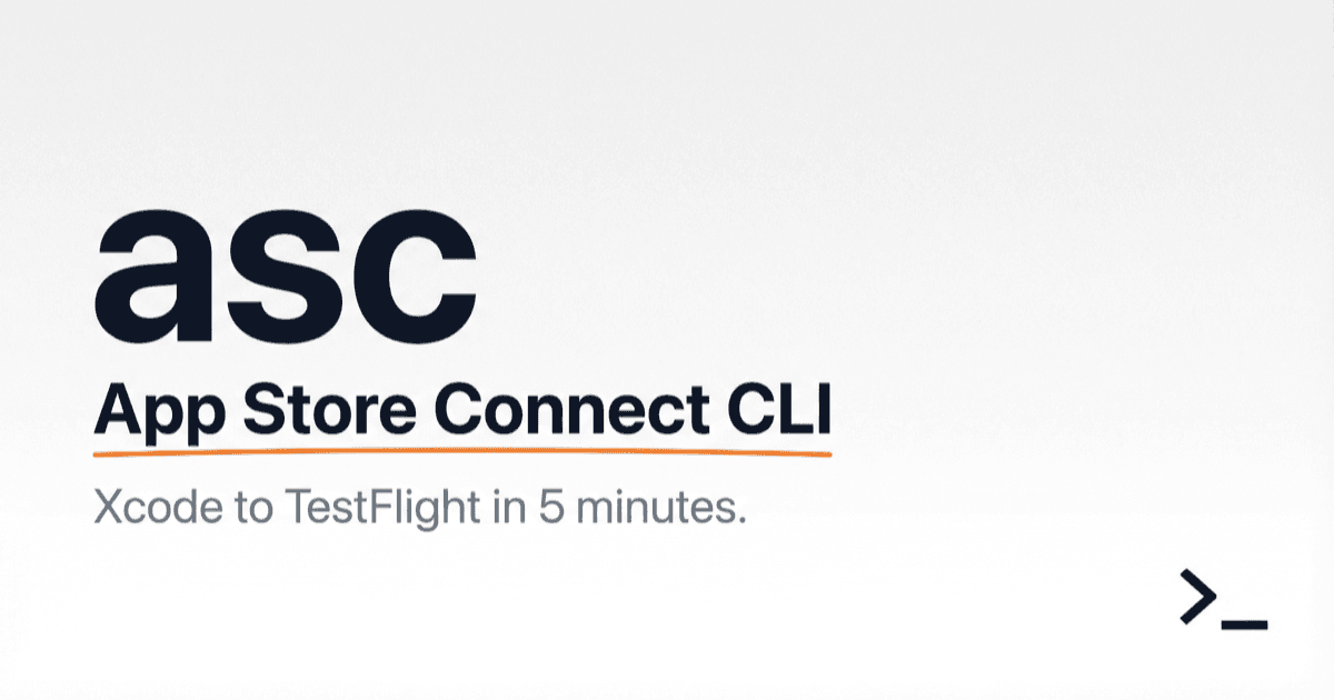 asc - App Store Connect CLI