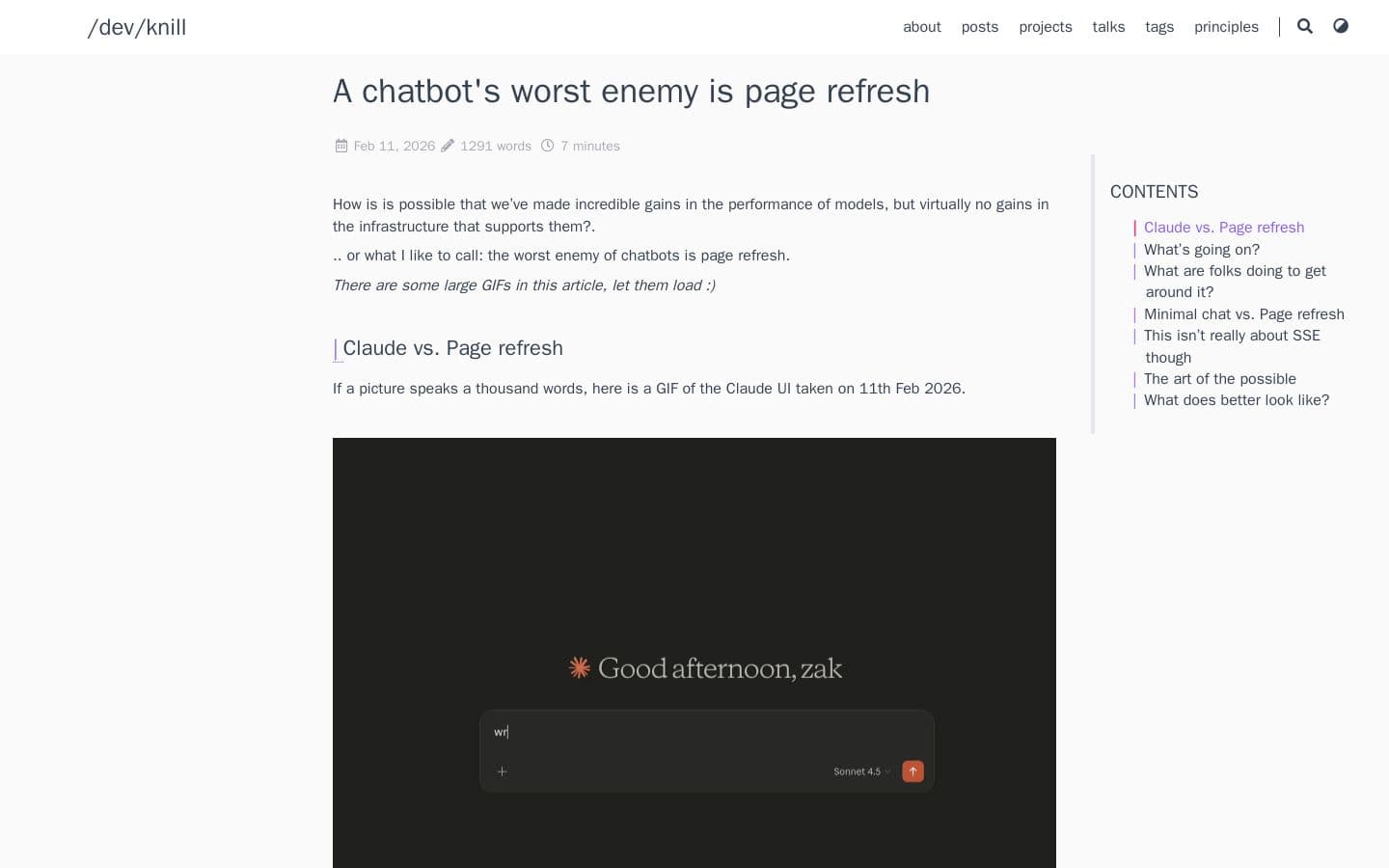A chatbot’s worst enemy is page refresh