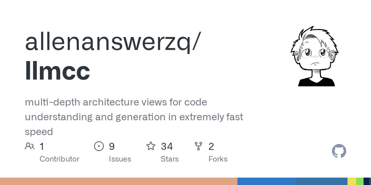 allenanswerzq/llmcc: multi-depth architecture views for code understanding and generation in extremely fast speed