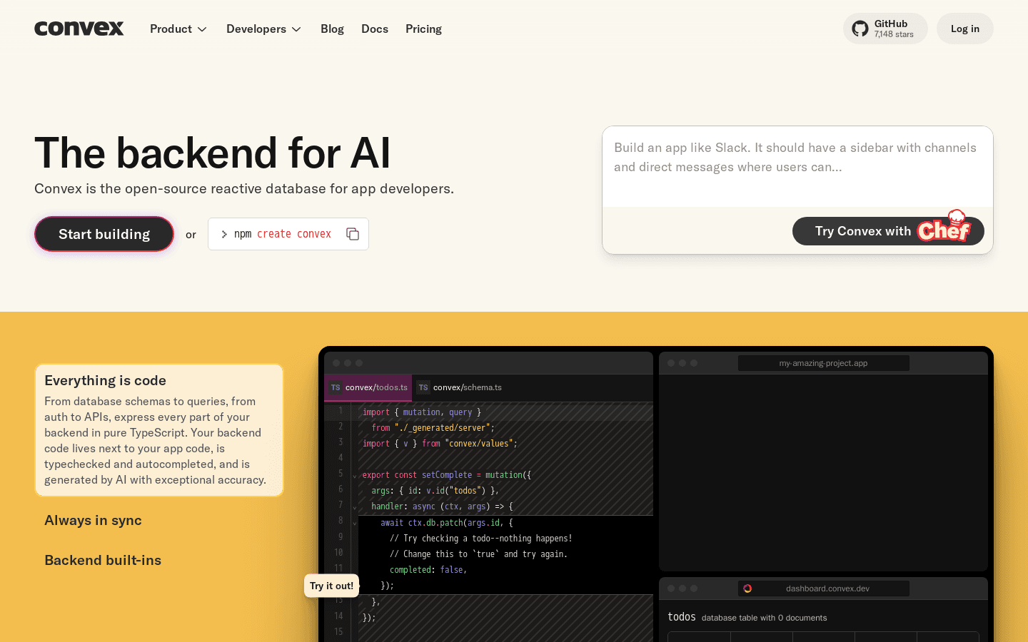 Convex | The reactive database for app developers