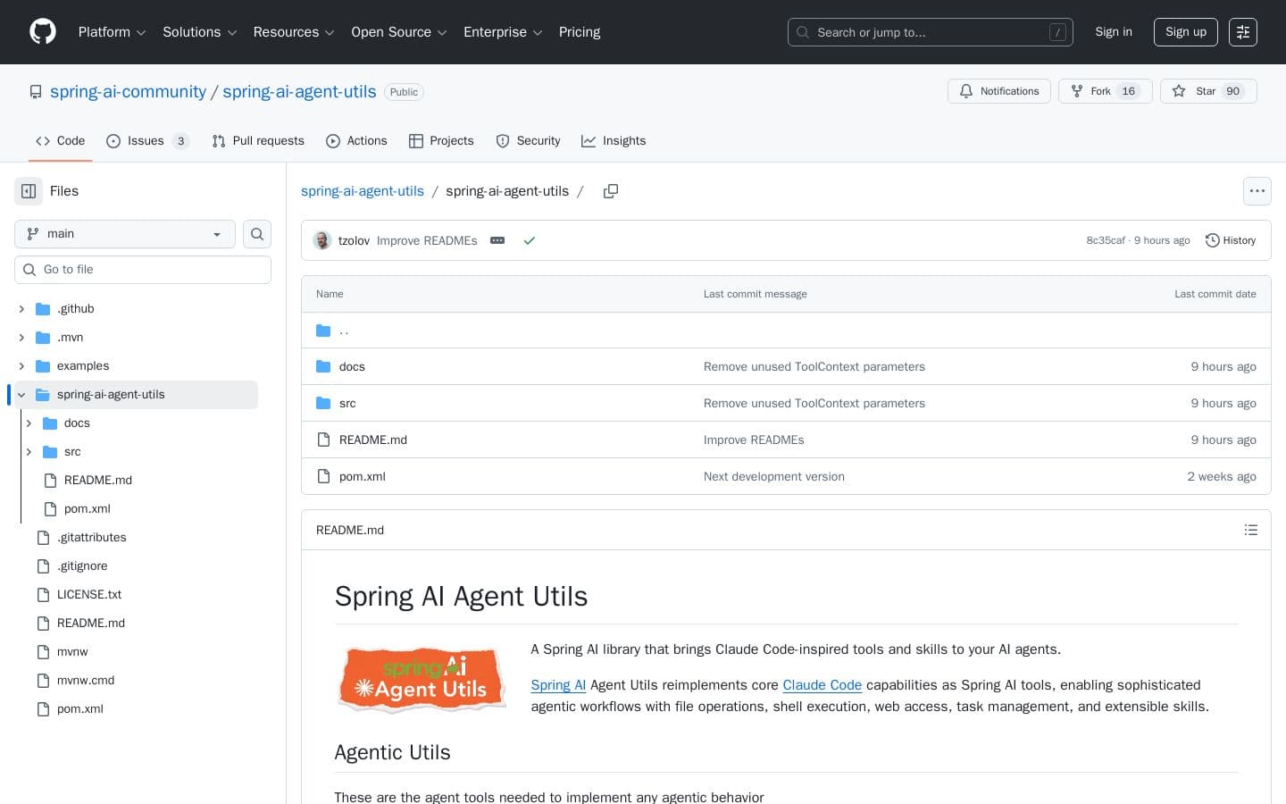 spring-ai-agent-utils/spring-ai-agent-utils at main · spring-ai-community/spring-ai-agent-utils