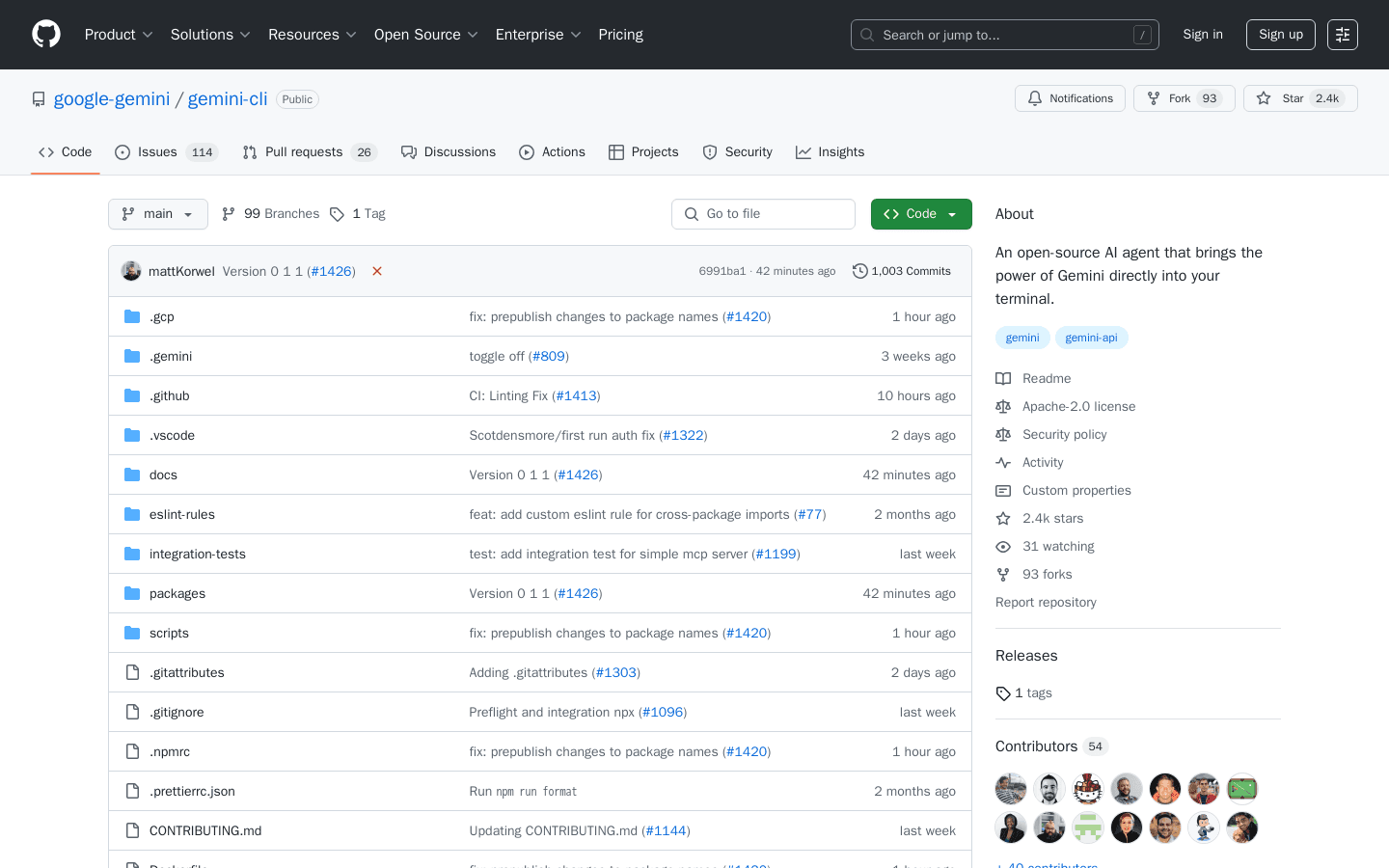 GitHub - google-gemini/gemini-cli: An open-source AI agent that brings the power of Gemini directly into your terminal.