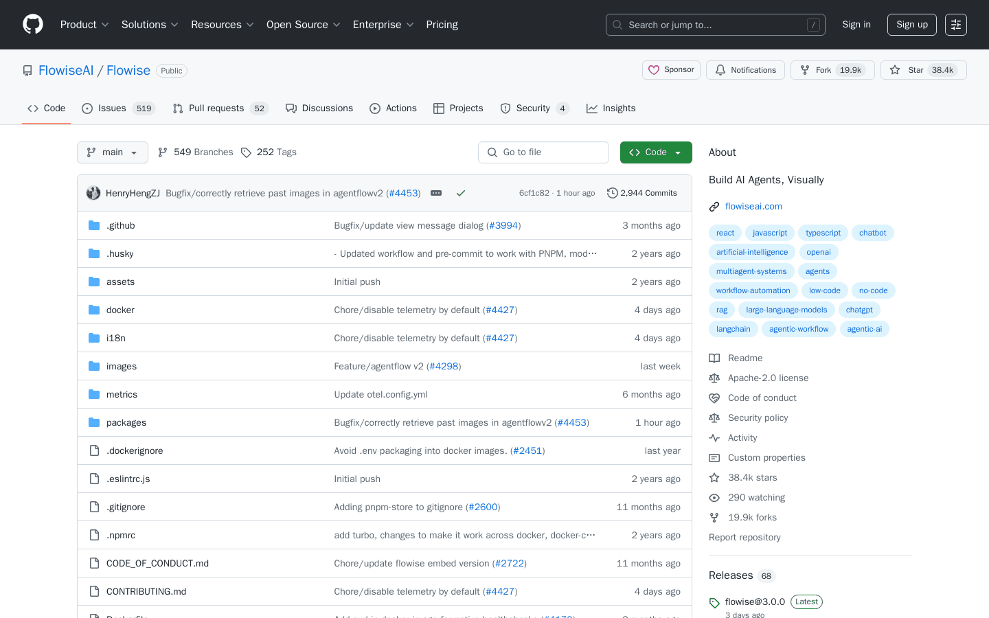 GitHub - FlowiseAI/Flowise: Build AI Agents, Visually