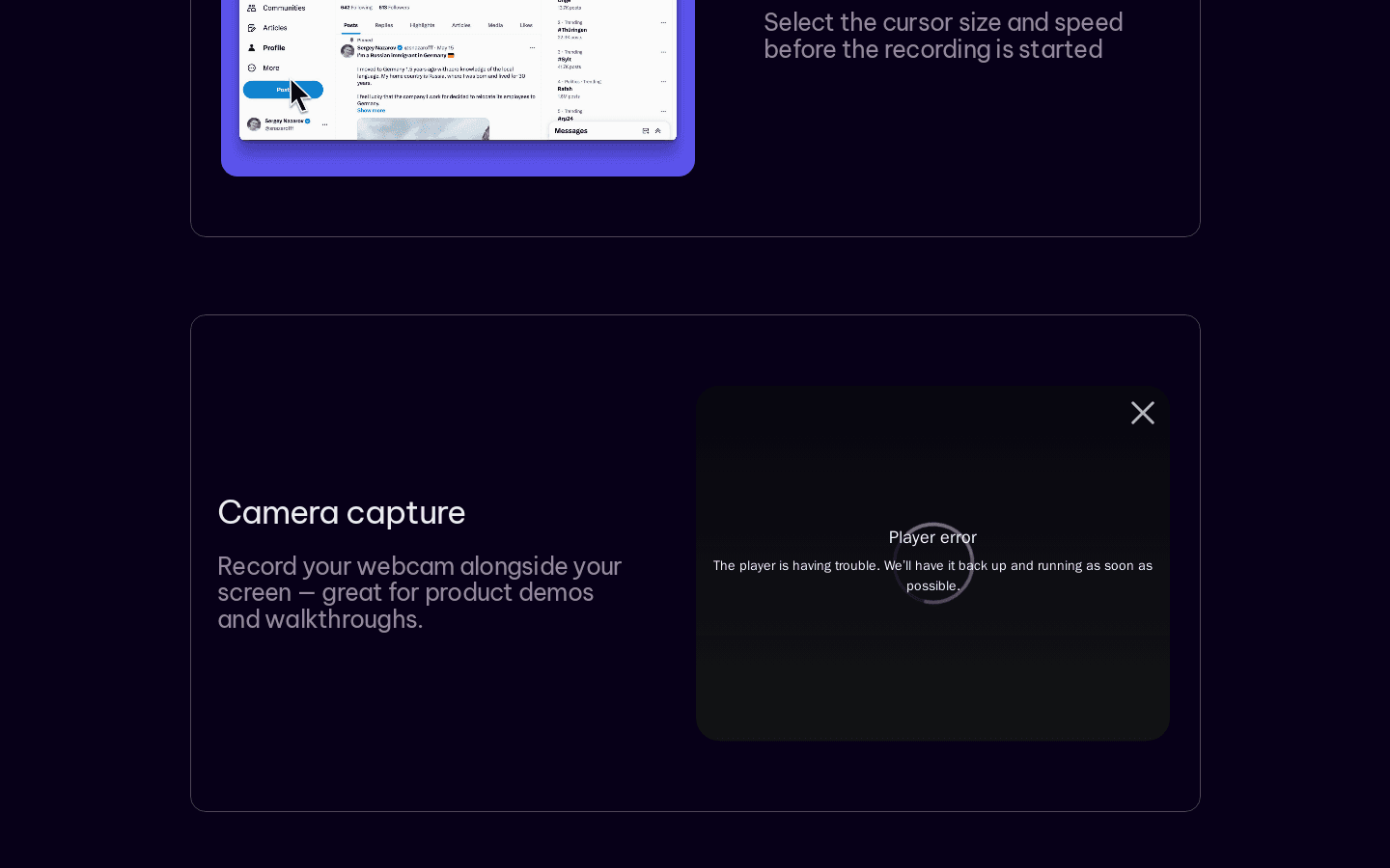 Screen Charm - Create screen recordings with auto-zoom in minutes