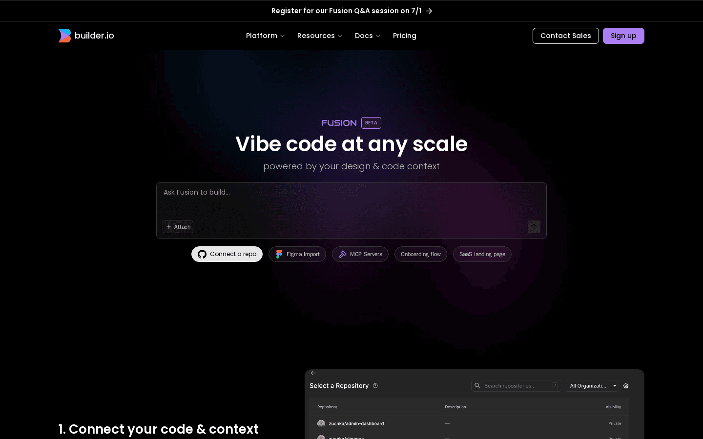 Fusion | Vibe code at any scale