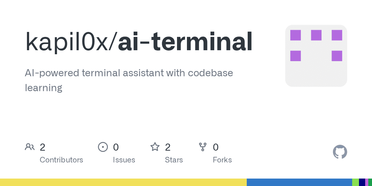 GitHub - kapil0x/ai-terminal: AI-powered terminal assistant with codebase learning