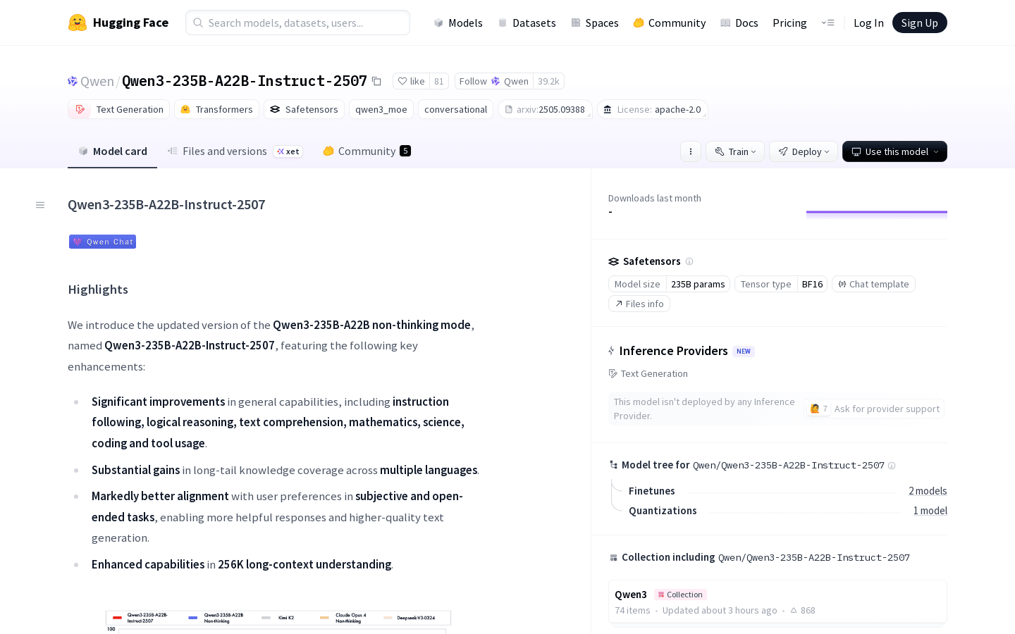 Qwen/Qwen3-235B-A22B-Instruct-2507 · Hugging Face
