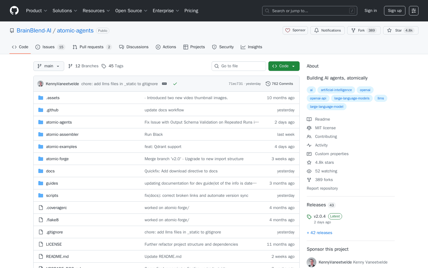 GitHub - BrainBlend-AI/atomic-agents: Building AI agents, atomically