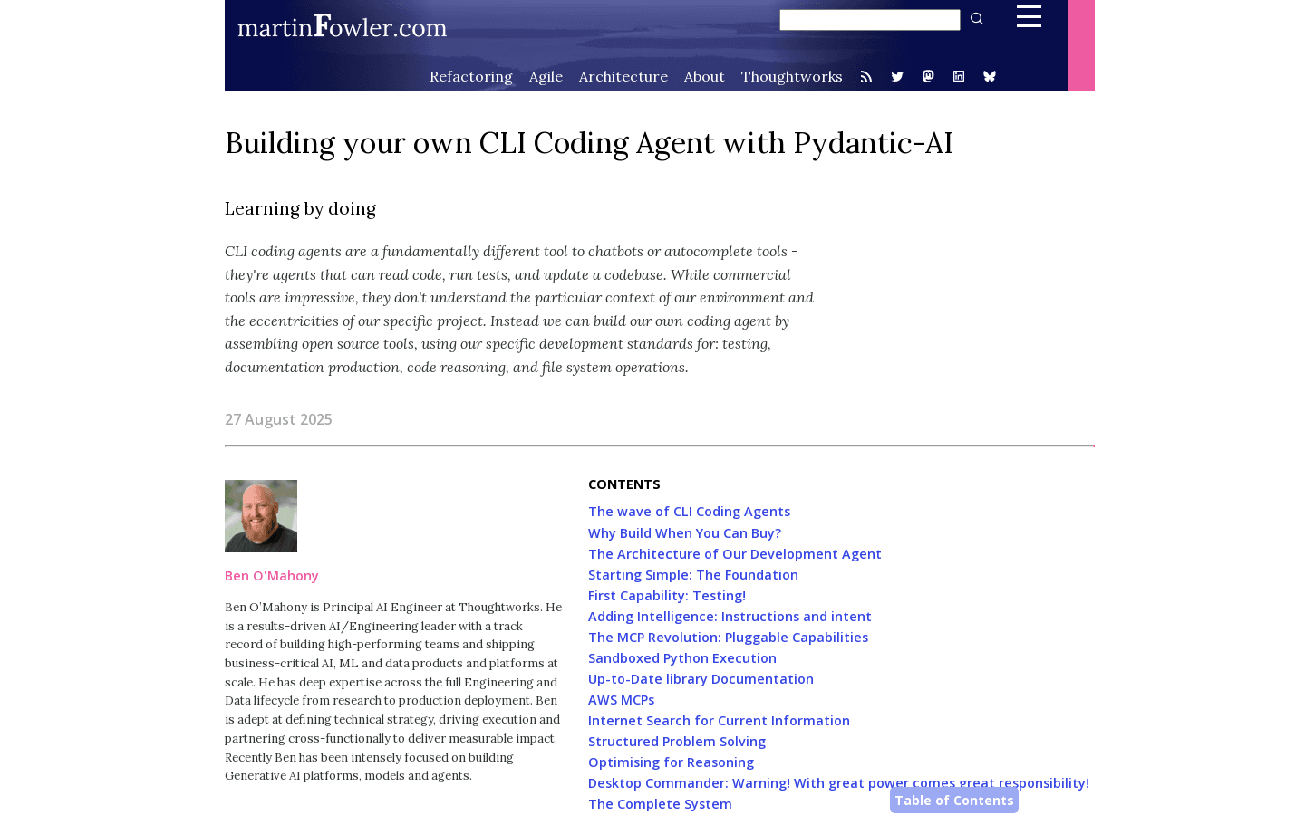Building your own CLI Coding Agent with Pydantic-AI