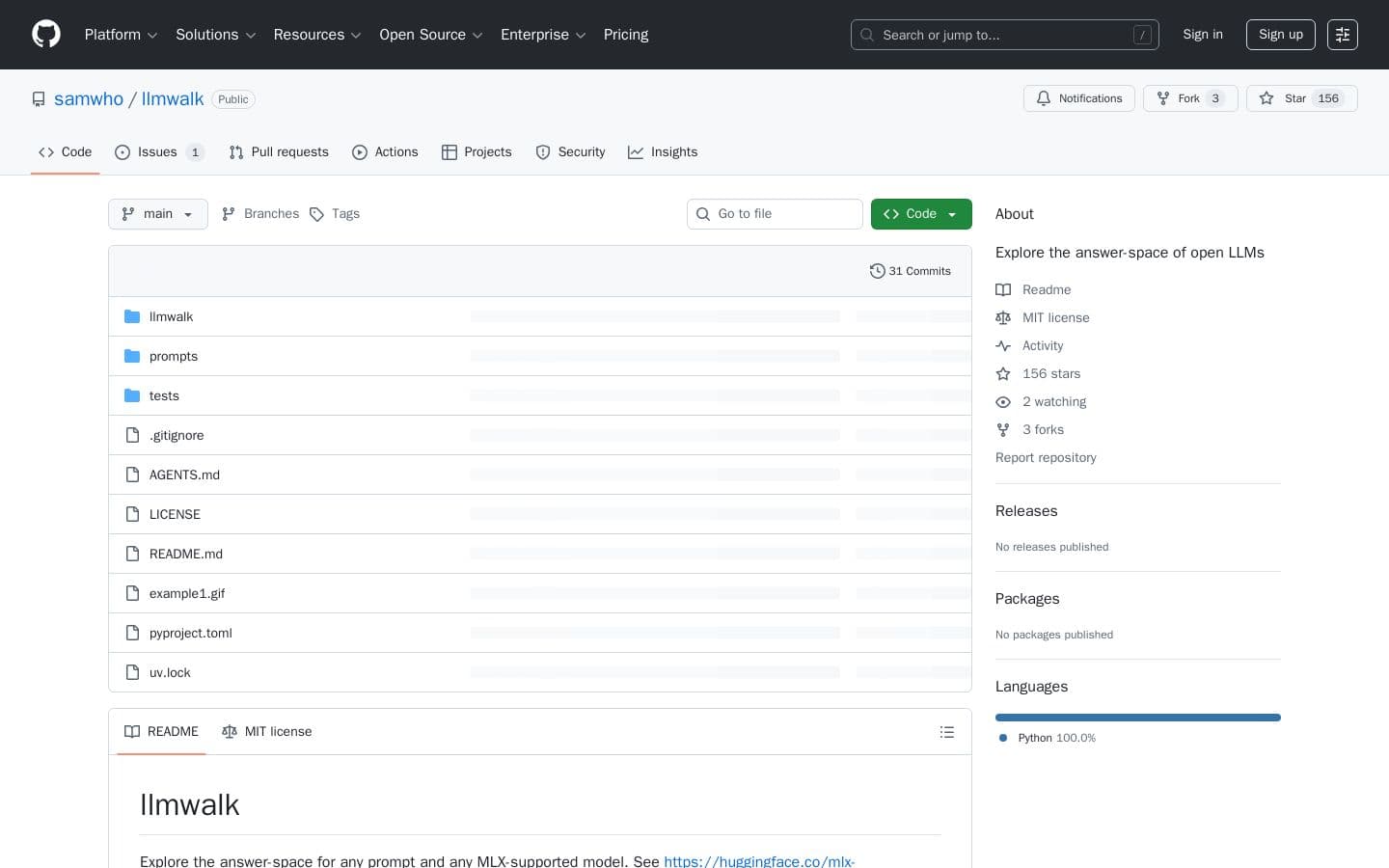 GitHub - samwho/llmwalk: Explore the answer-space of open LLMs