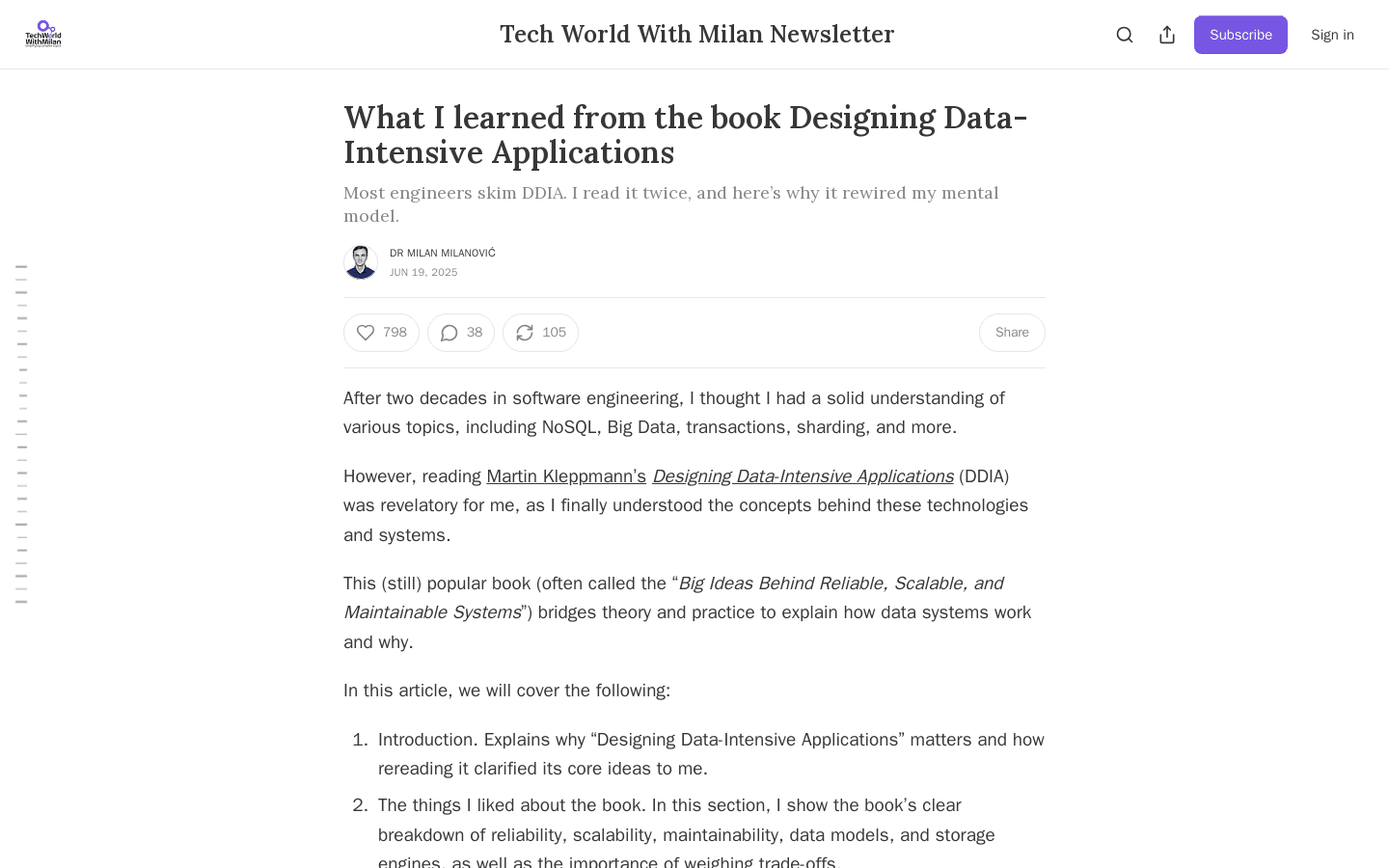 What I learned from the book Designing Data-Intensive Applications?