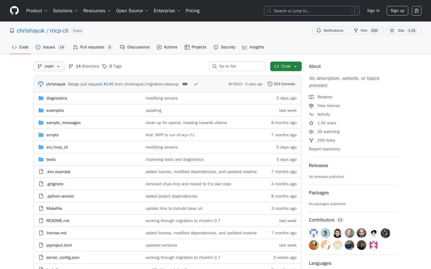 GitHub - chrishayuk/mcp-cli