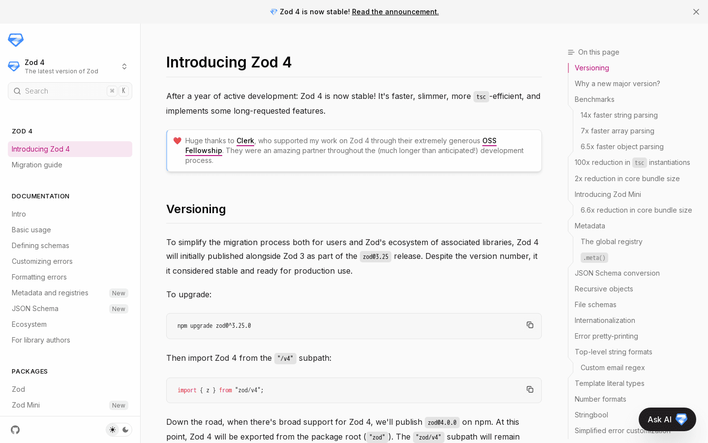 Introducing Zod 4 | Zod