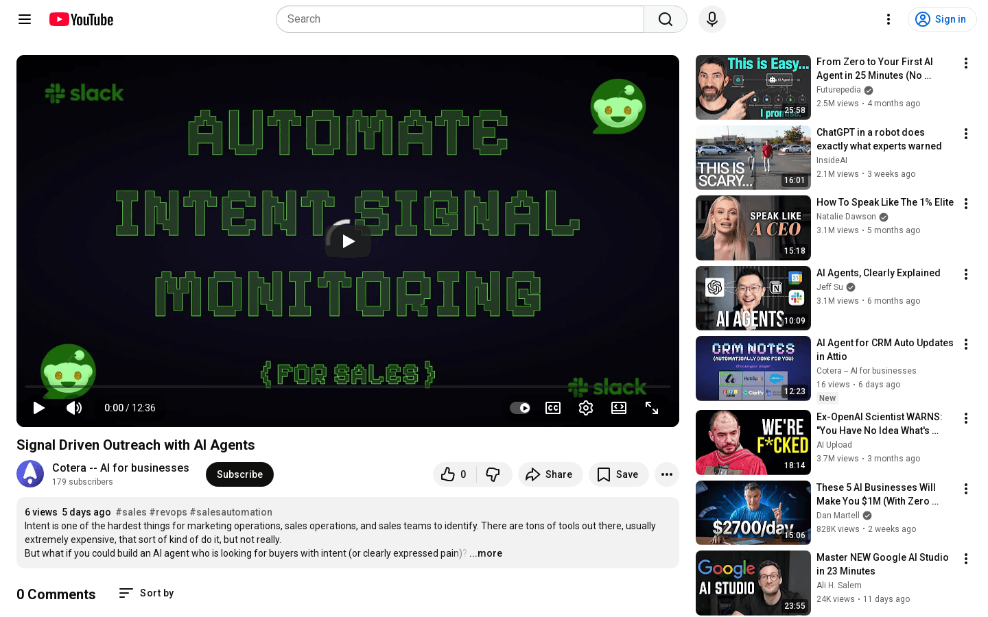 Signal Driven Outreach with AI Agents