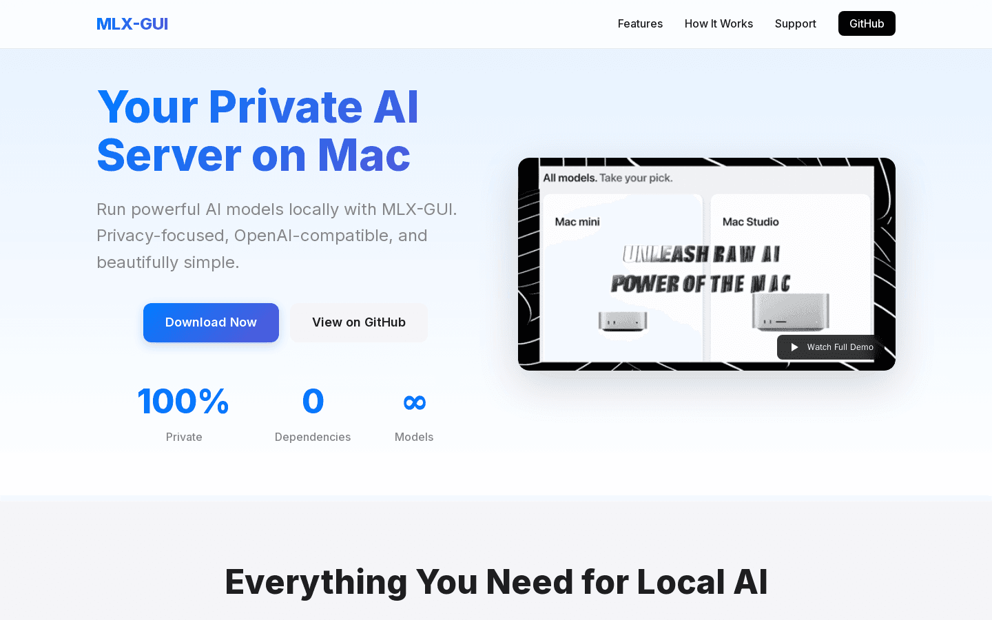 MLX GUI - Private AI on Apple Silicon
