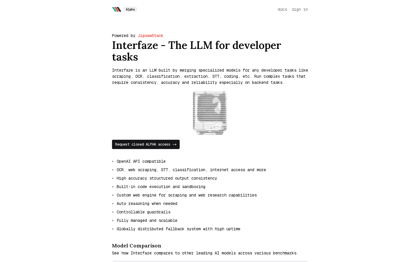 Interfaze: The LLM built for developers