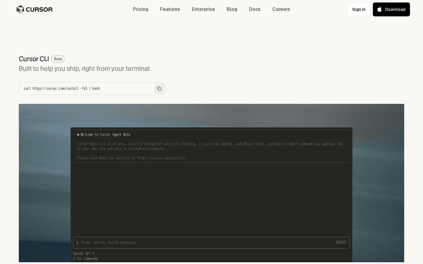 Cursor CLI | Cursor - The AI Code Editor