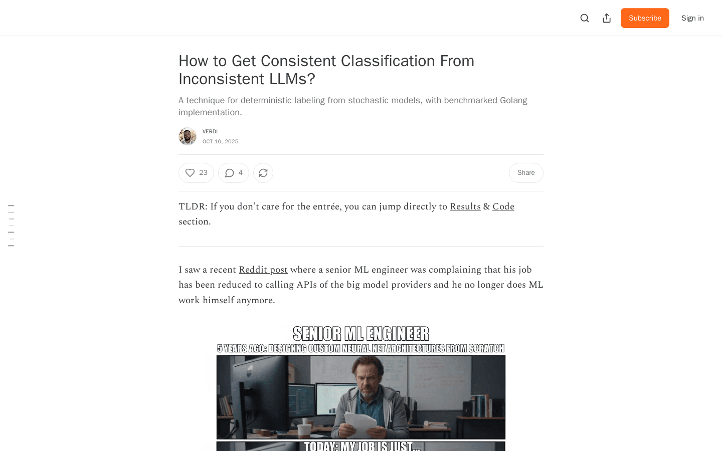 How to Get Consistent Classification From Inconsistent LLMs?