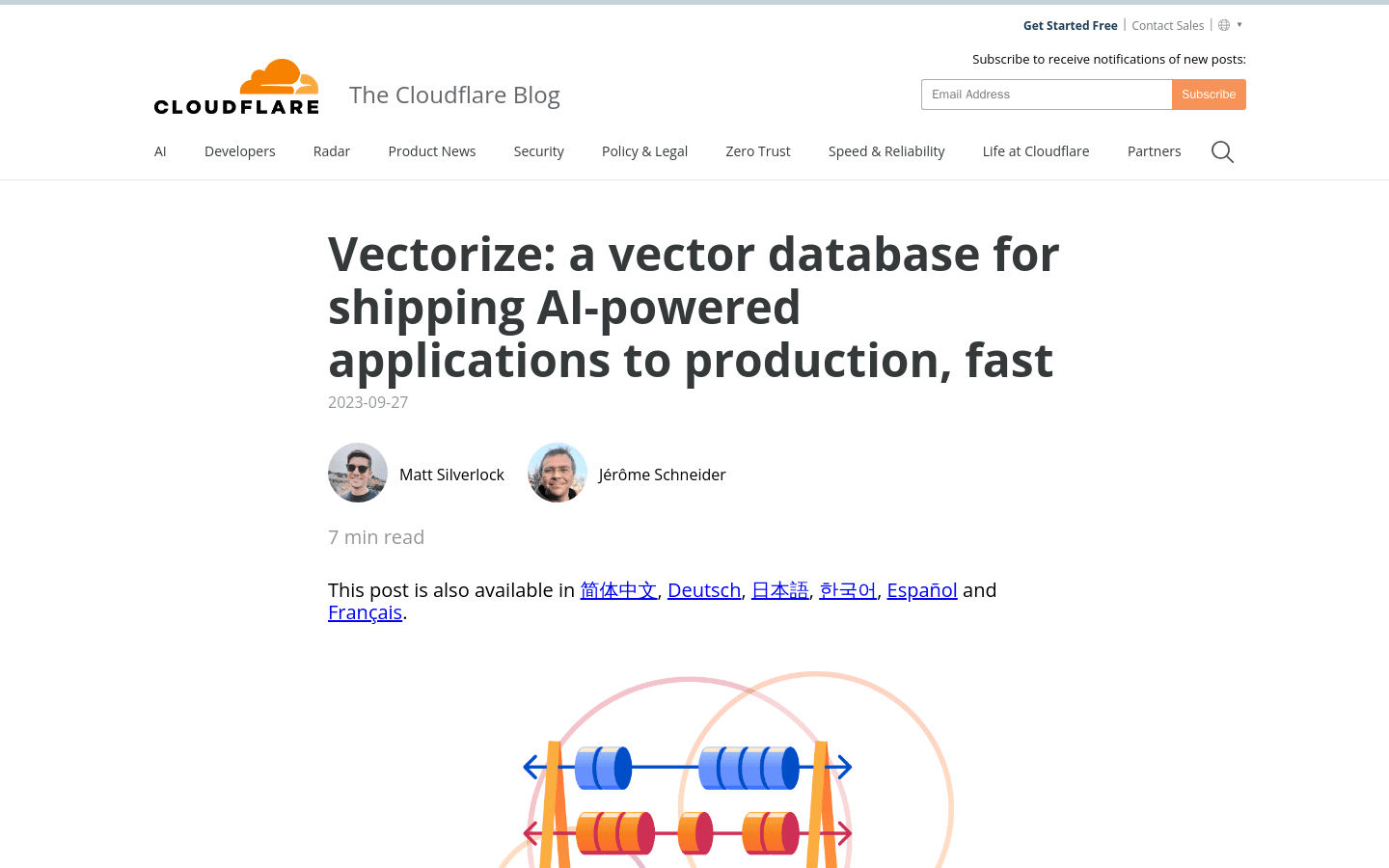 Vectorize: a vector database for shipping AI-powered applications to production, fast