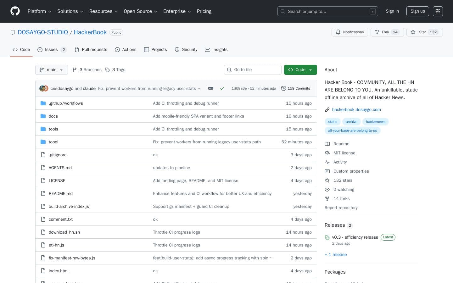 GitHub - DOSAYGO-STUDIO/HackerBook: Hacker Book - COMMUNITY, ALL THE HN ARE BELONG TO YOU. An unkillable, static offline archive of all of Hacker News.