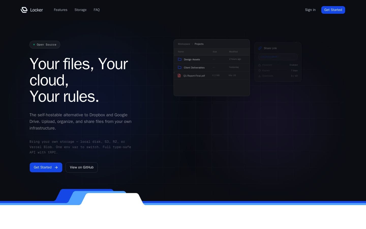 Locker | Open-Source File Storage Platform