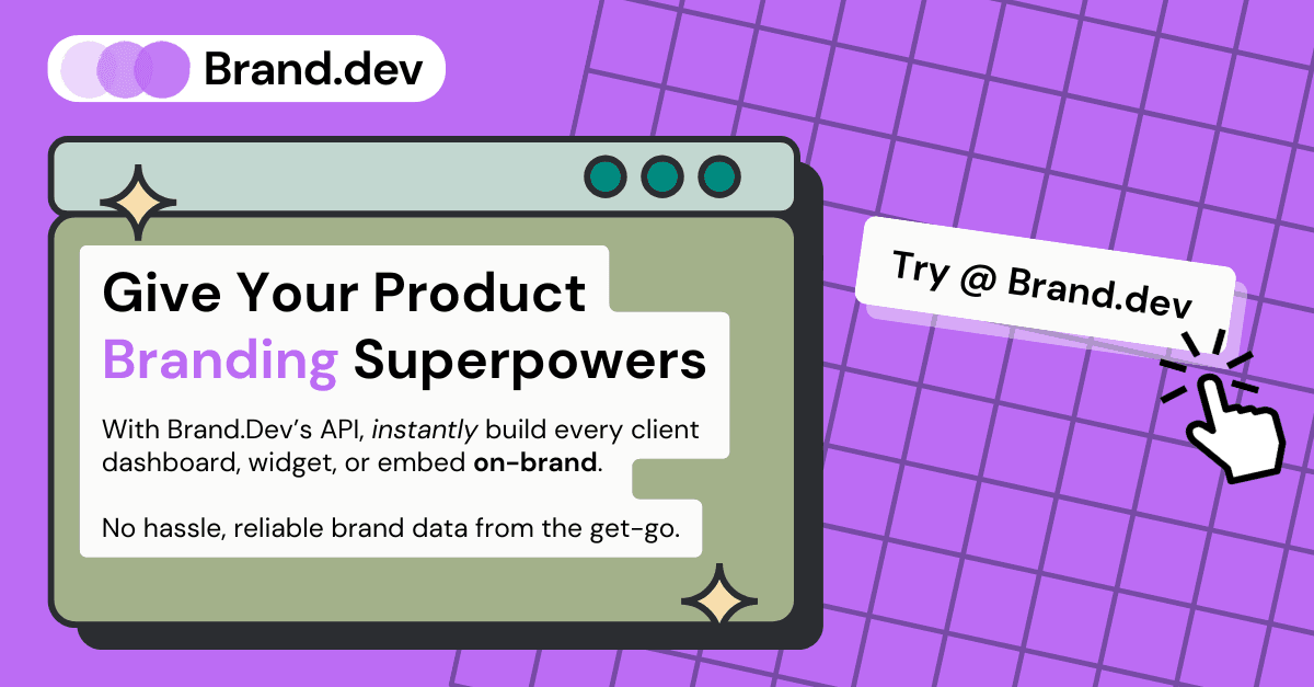 The Internet’s Brand & Logo API | Brand.dev