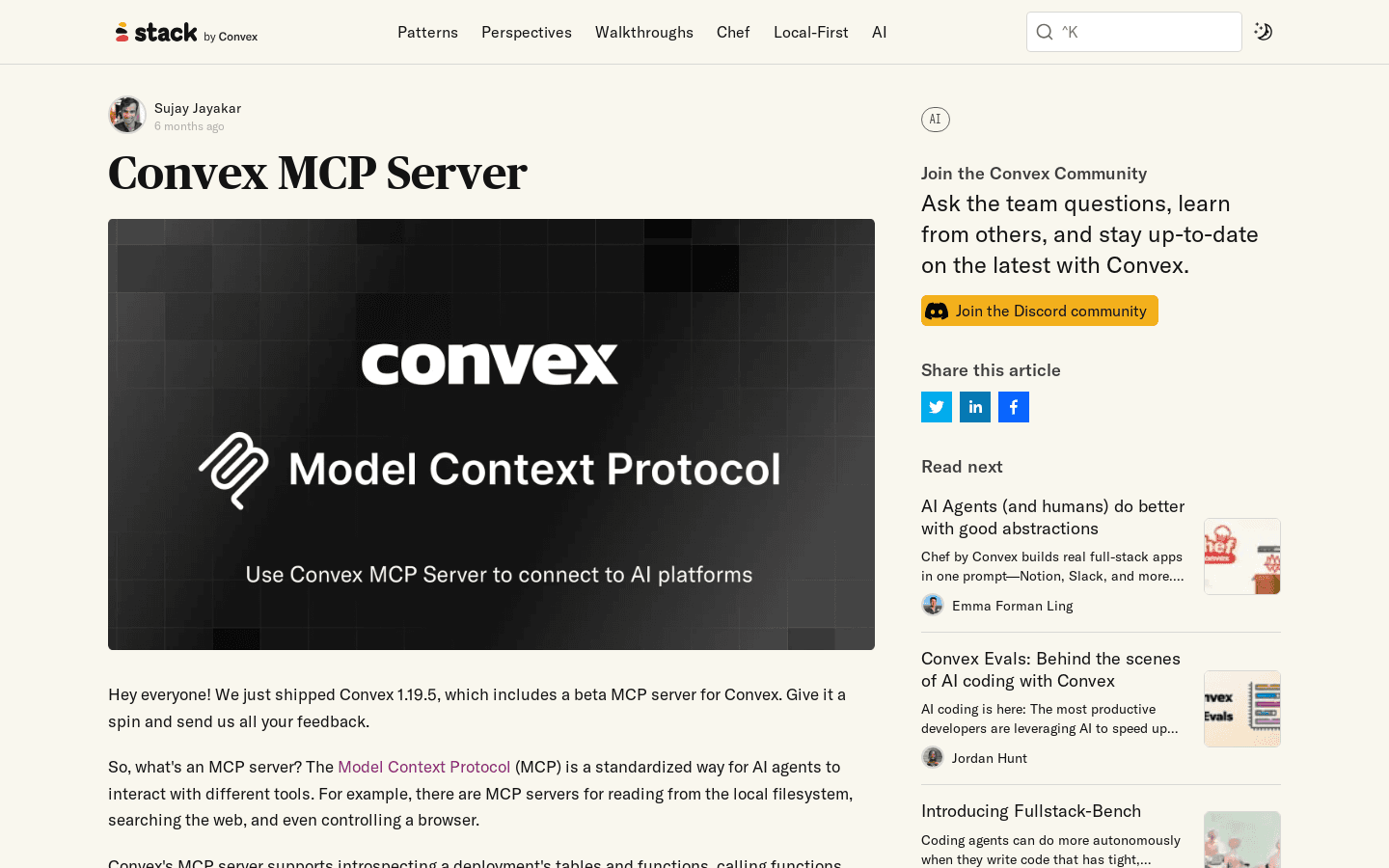 Convex MCP Server