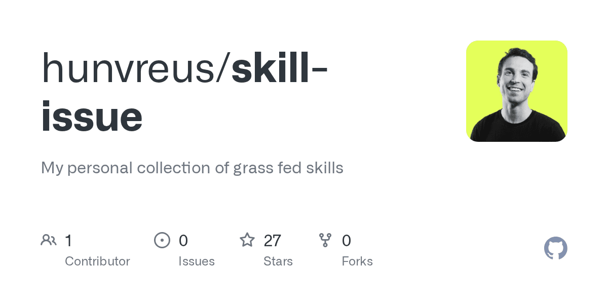skill-issue/skills/overhaul at main · hunvreus/skill-issue