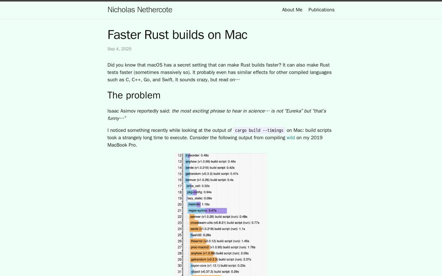 How to Perform Faster Compiled Language builds on Mac