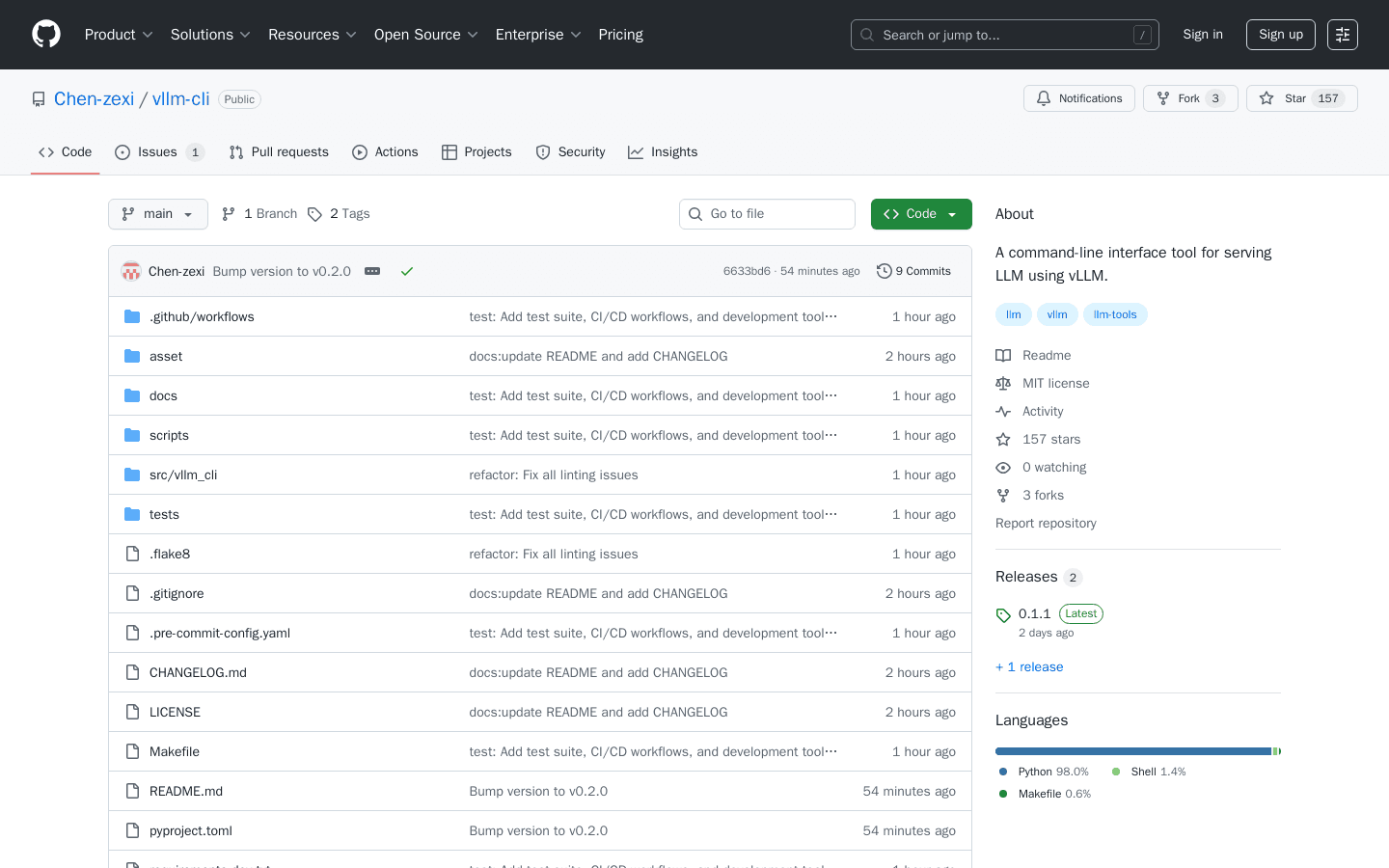 GitHub - Chen-zexi/vllm-cli: A command-line interface tool for serving LLM using vLLM.