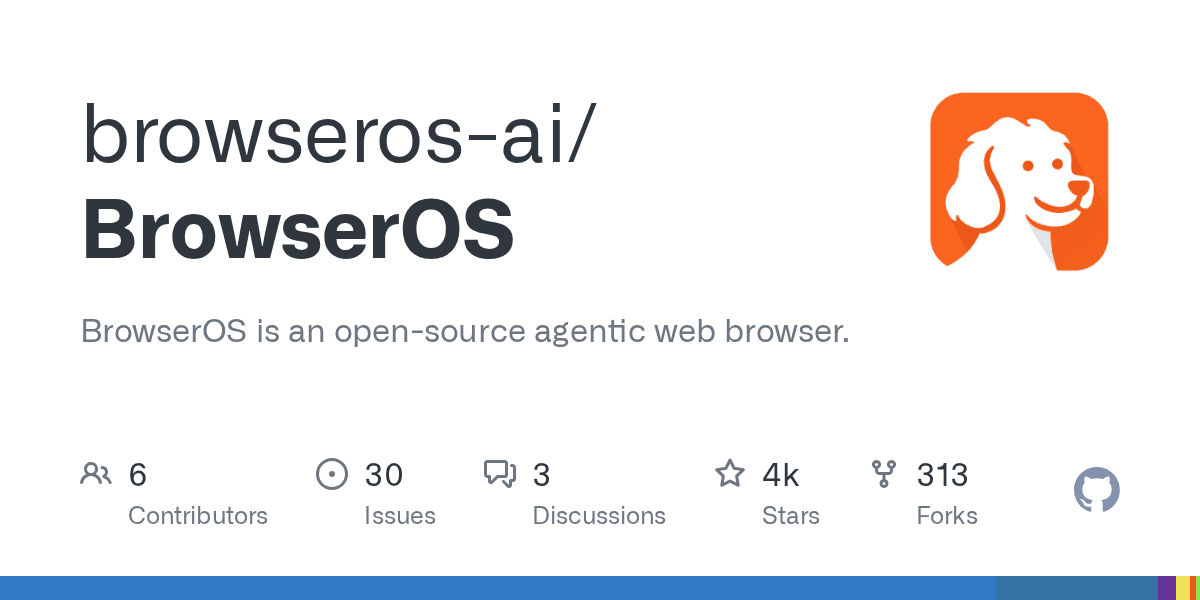 Preview of GitHub - browseros-ai/BrowserOS: BrowserOS is an open-source agentic web browser.