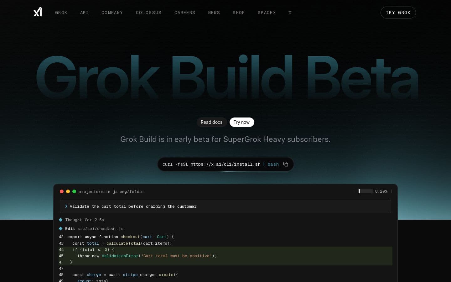 Grok Build Beta