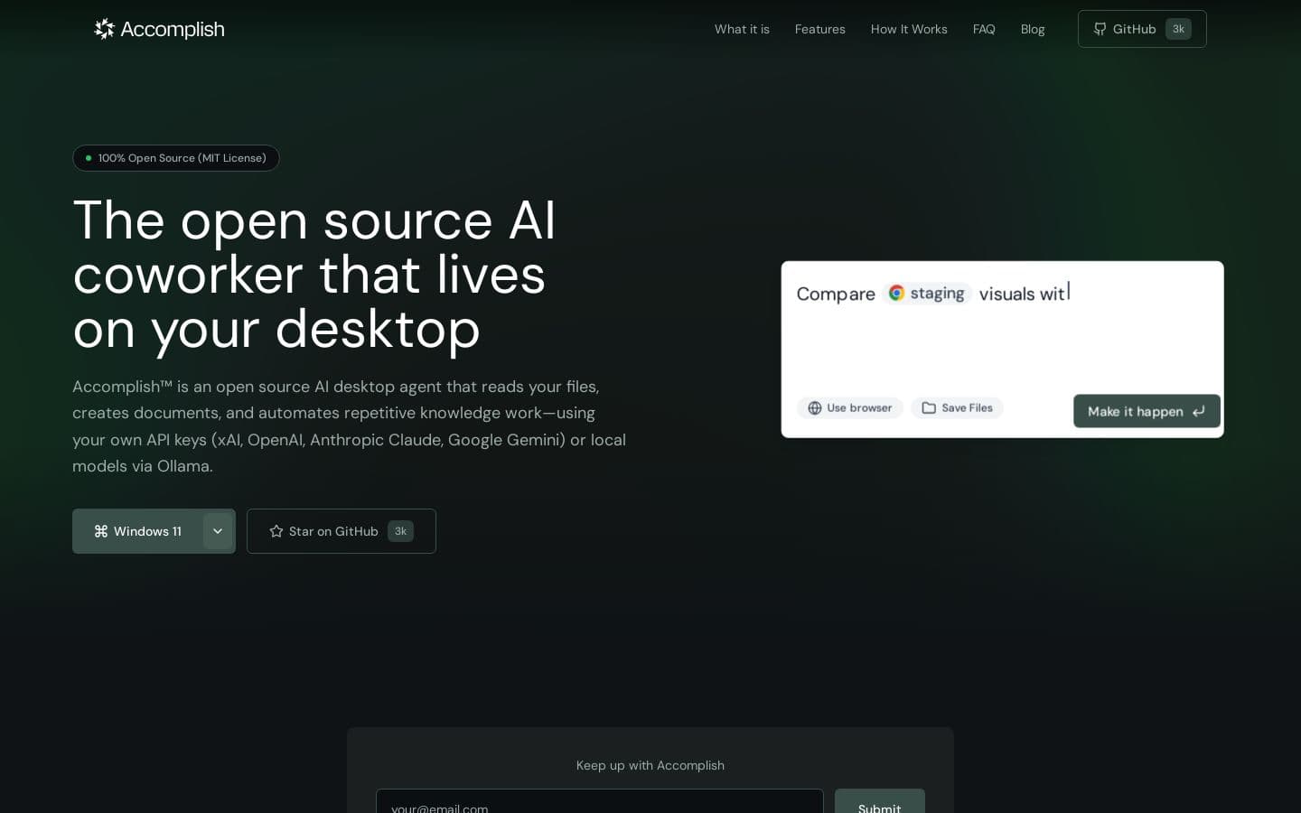Accomplish - Open Source AI Agent for Your Desktop