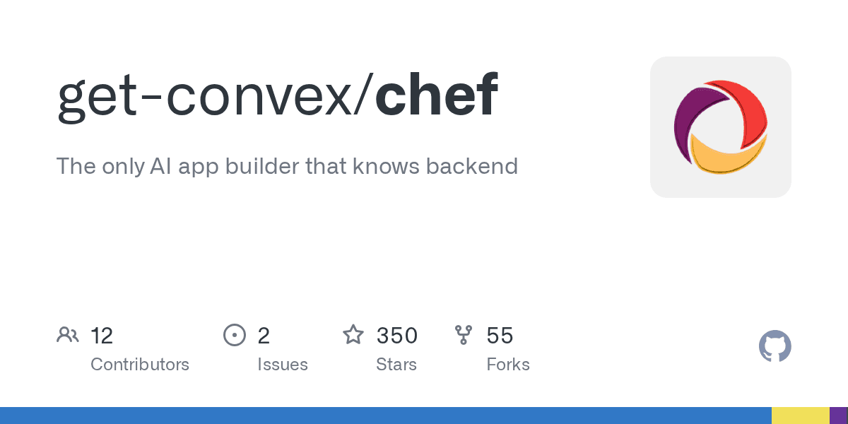 GitHub - get-convex/chef: The only AI app builder that knows backend