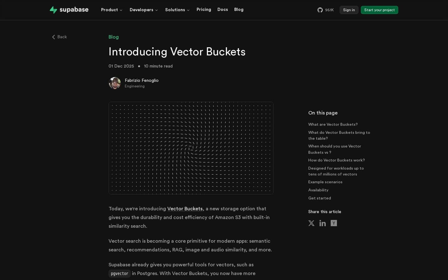 Introducing Vector Buckets