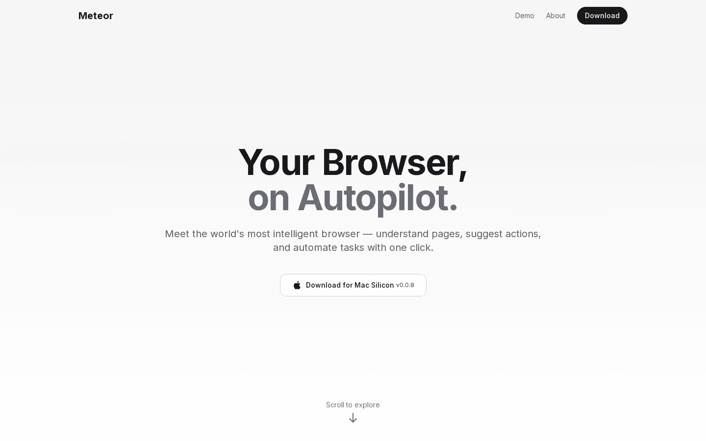 Meteor AI Browser - browse.dev