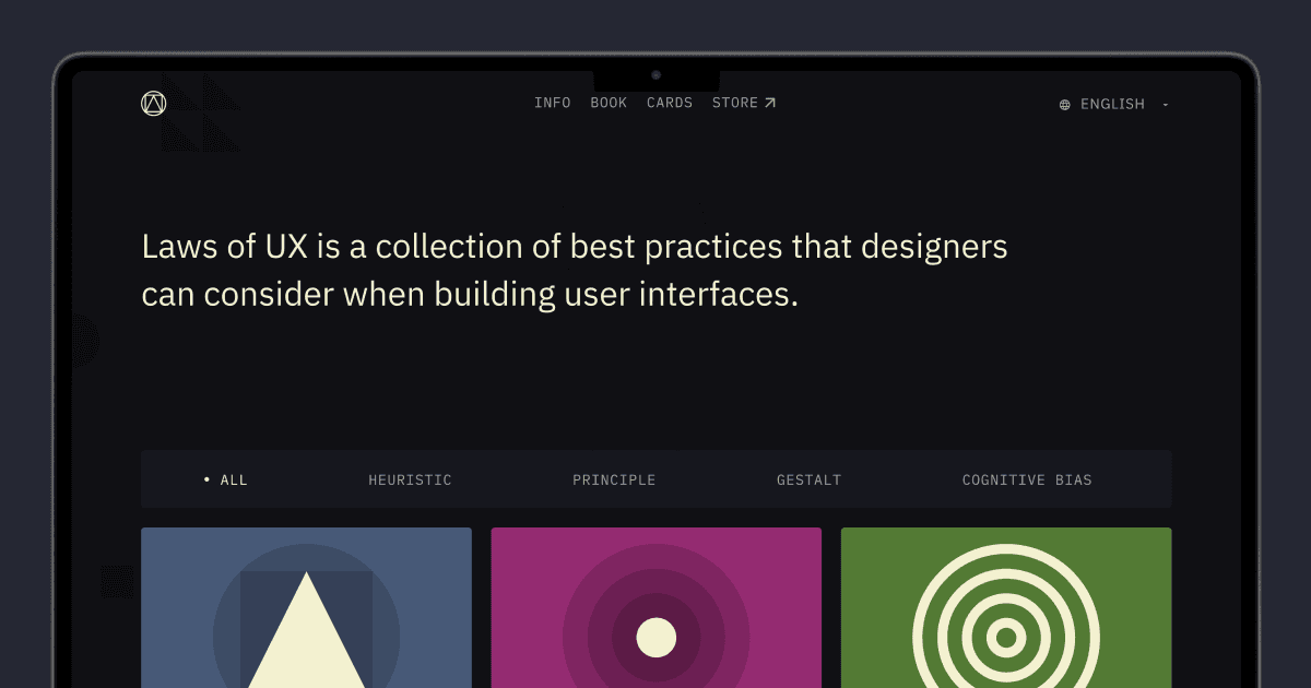 Preview of Home | Laws of UX