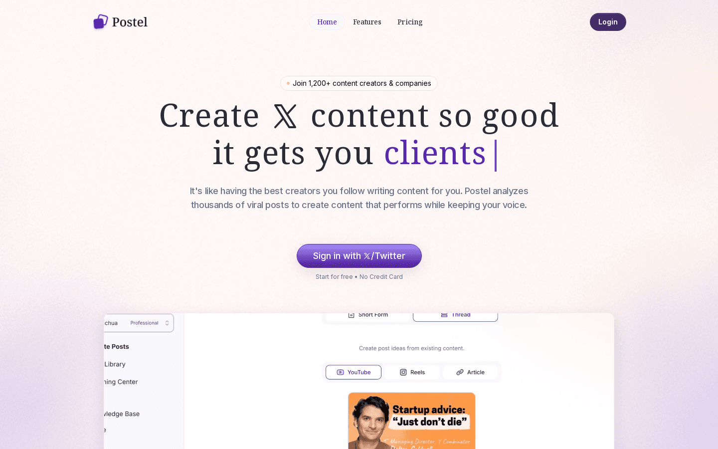 Postel: Best X (Twitter) Tool for creators and businesses